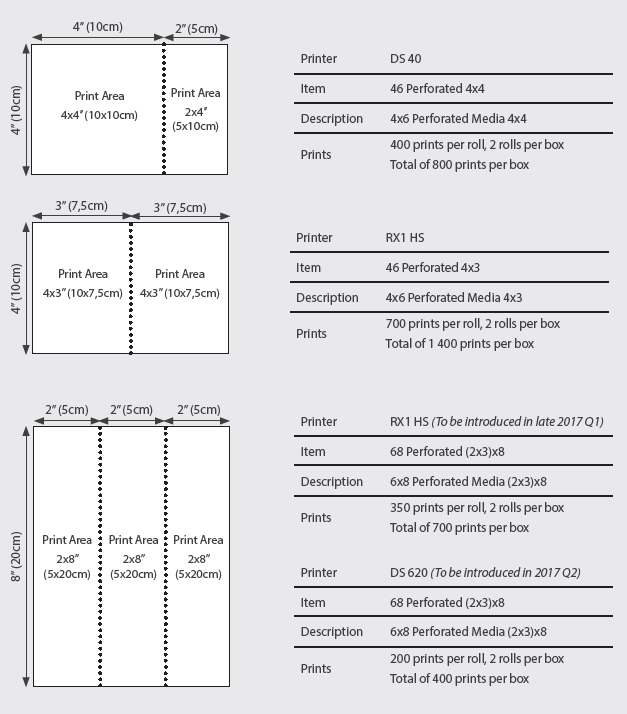 Perforated media specification